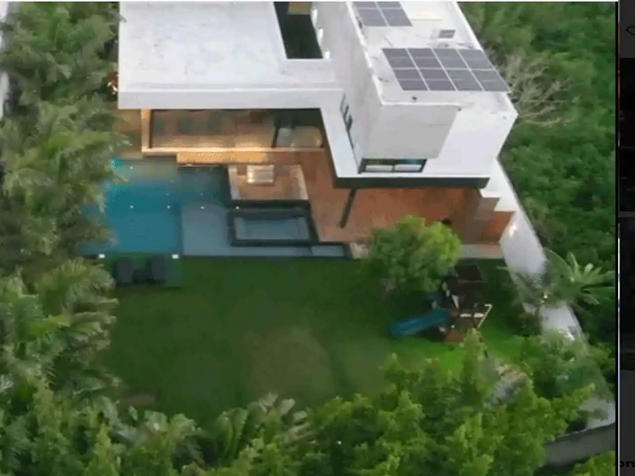 Vista aérea páneles